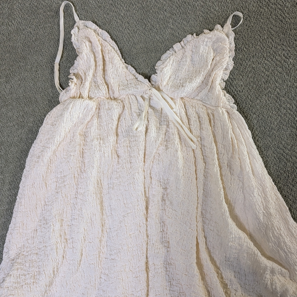 Princess Polly Kellan Romper Dress Cream Beige NWT Size 12 Festival Cottagecore - Picture 7 of 11
